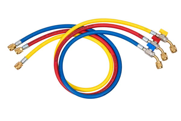 Set di 3 Tubi flessibili 1/4SAE con valvola de sfera, 60"/150 cm 4688134