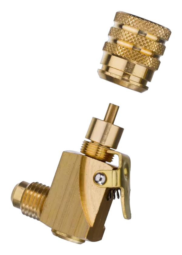 Raccordo rapido angolato per R410A/R32, 5 pezzi REFCO - Quick coupler elbow