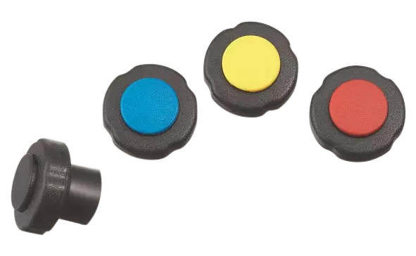 Manopole di ricambio blu, nera, rossa, gialla REFCO - Replacement knobs