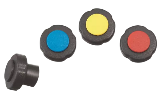 Manopole di ricambio blu, nera, rossa, gialla REFCO - Replacement knobs
