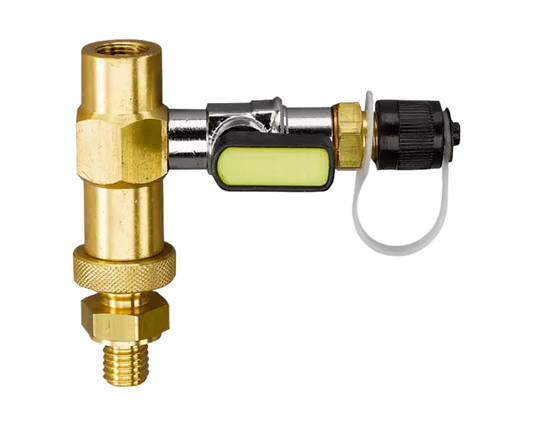 Adattatore di riempimento per bombole di refrigerante sulle bilance REFCO, con filettature sinistra 1/2"-16G ACME - Filling adapter