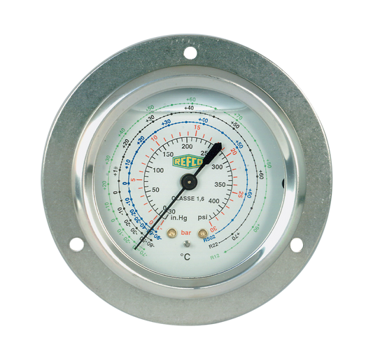 Manometro tipo Bourdon MR-305-DS-MULTI-35BAR - Quality Gauge REFCO
