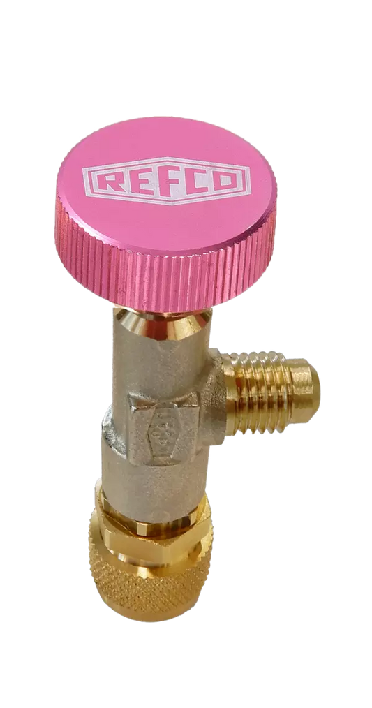 Valvola di controllo dell'accesso per riempimento ed evacuazione facile 1/4" SAE x 5/16" SAE REFCO - Access control valve